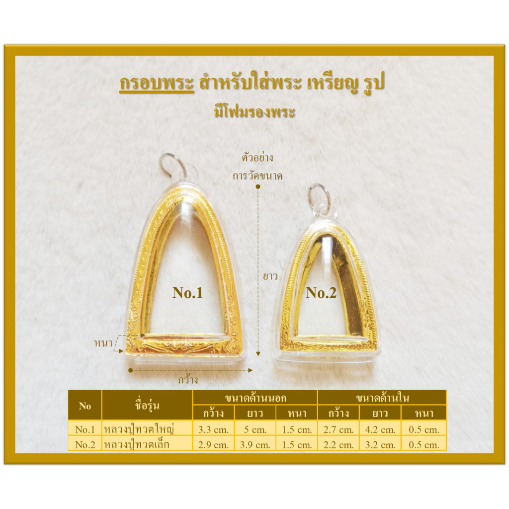 กรอบพระสำเร็จ กรอบพระ รุ่นปู่ทวด
