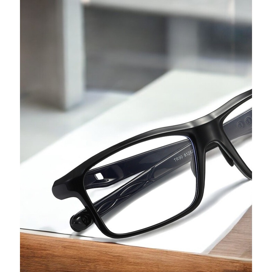 แว่นกันแสงสีฟ้าทรงผู้ชาย ลดอาการตาล้า ร้านไทยส่งเร็ว แว่นทำงานหน้าคอม จ้องมือถือ เลนส์ blue block - รูปที่ 2