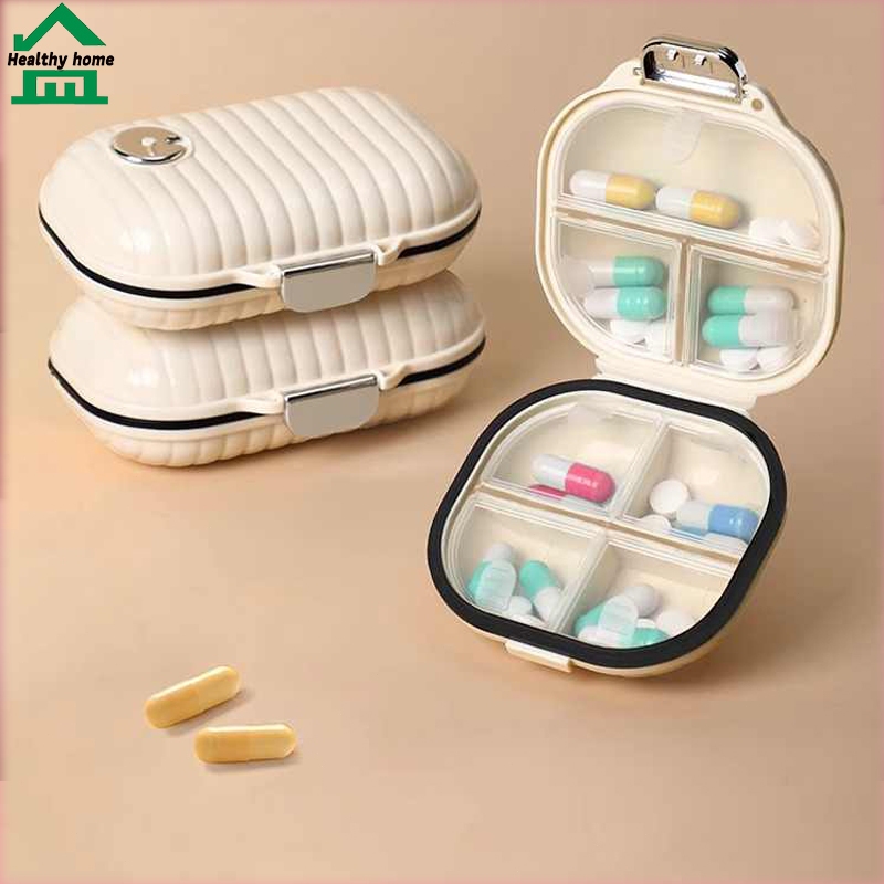 Healthy home กล่องยา กล่องยาพกพา สำหรับ 7 วัน Medicine box มี 2 ขนาด 7 ช่อง ทึบแสง ตลับยาพกพา