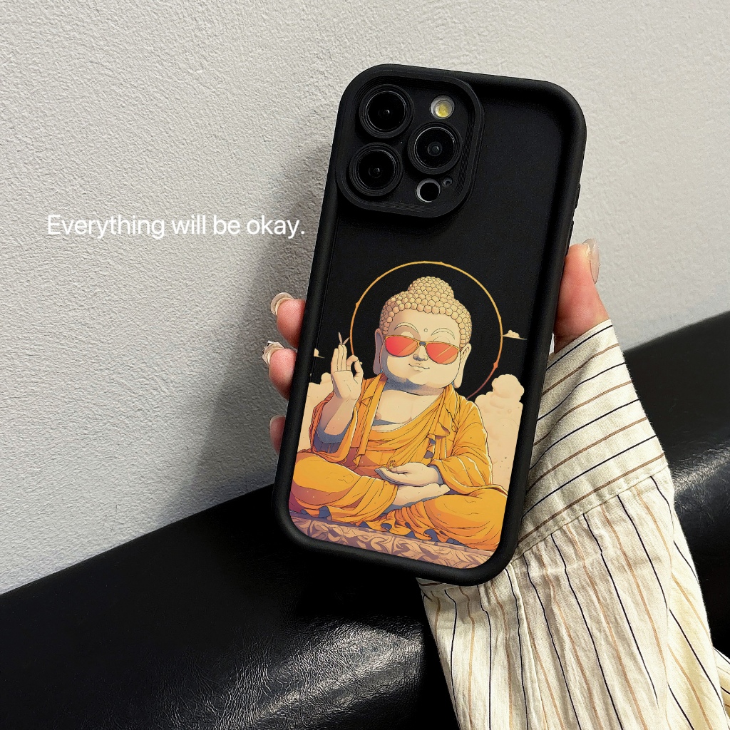 พร้อมส่ง เคสไอโฟน13 6 7 8 11 12 14 15 16Pro 16Plus 16ProMax X XS XR พระพุทธเจ้า กันน้ำ กันกระแทก แบบแข็ง iPhone Case