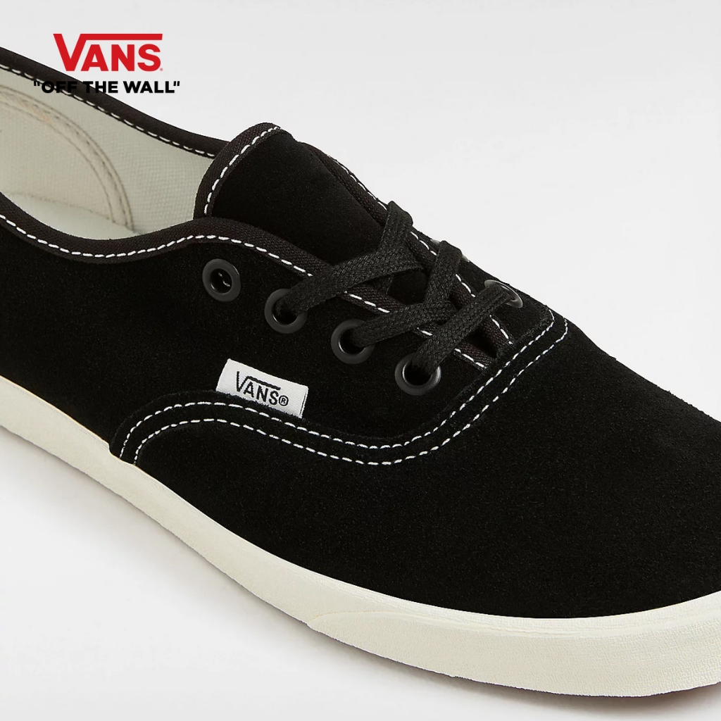 VANS AUTHENTIC LOWPRO - SUEDE BLACK/WHITE รองเท้าผ้าใบ ชาย หญิง