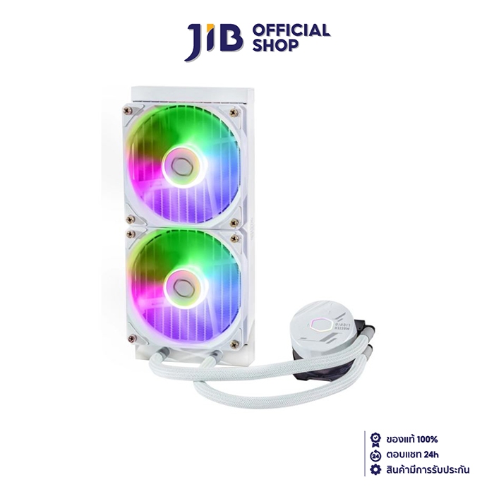 CPU LIQUID COOLER (ระบบระบายความร้อนด้วยน้ำ) COOLER MASTER MASTERLIQUID 240L CORE ARGB (WHITE)