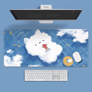 [พร้อมส่ง] แผ่นรองเมาส์ ลายน้องปุยเมฆ งานเย็บขอบ ขนาดใหญ่ 80…