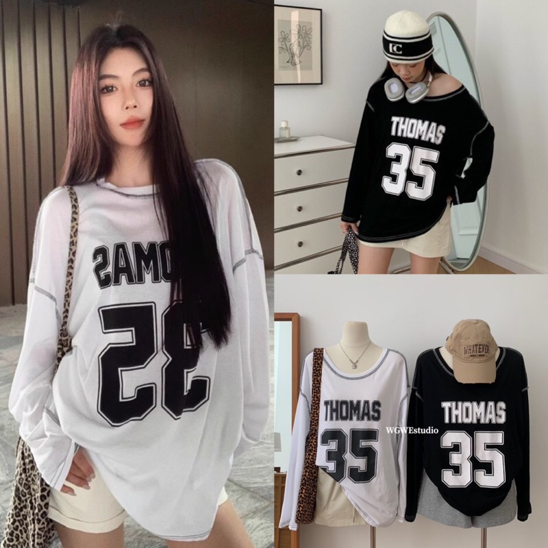 เสื้อแขนยาวคอกลมรุ่น 9733 TAG:WG.WE
