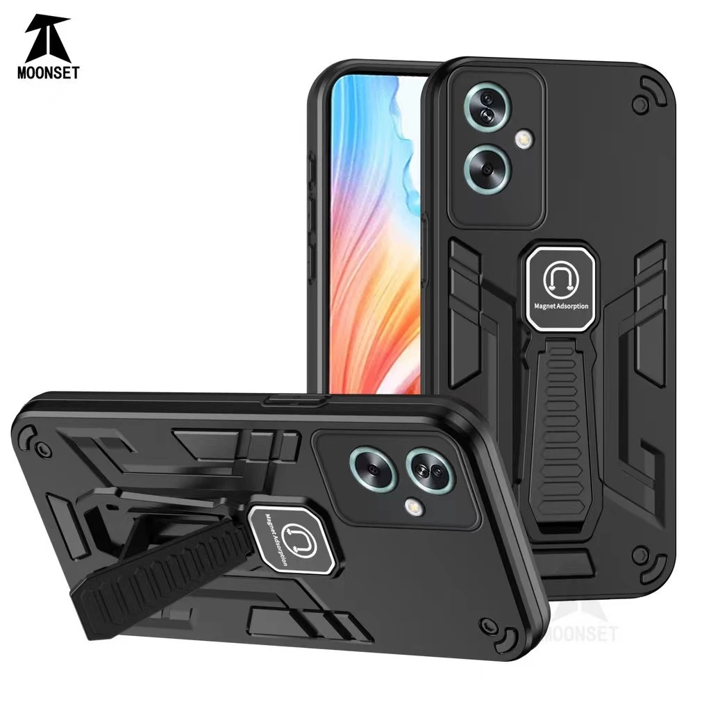 มาไหม่ เคสขาตั้ง ใช้สำหรับ Oppo A6 A6X A6T A6Pro A5i A5Pro A5X A3 A3X A79 Reno11F กันกระแทก ขาตั้ง For ออปโป้ A3X
