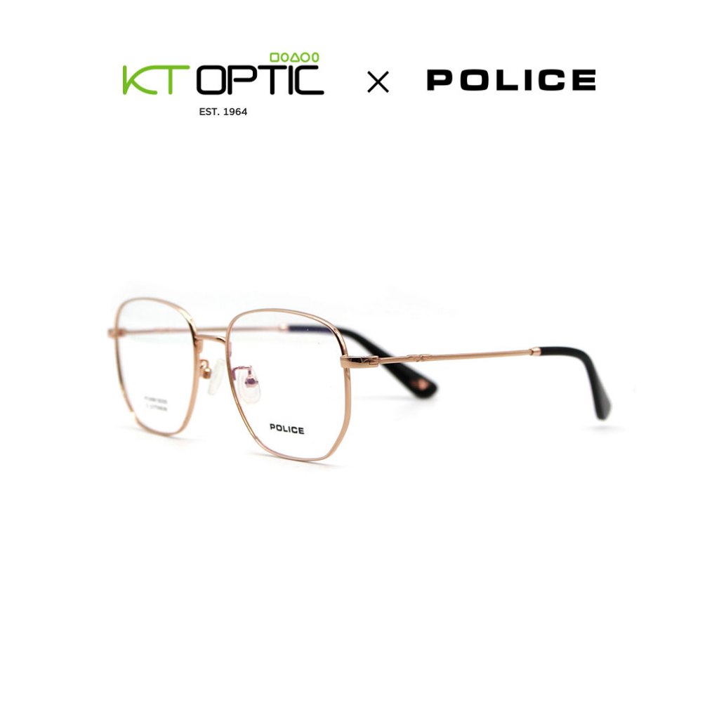 **โปรโมชั่นพิเศษ**POLICEแว่นตาทรงสี่เหลี่ยมรุ่นVPLN09K EXCLUSIVE FOR KT OPTIC(แถมฟรี! คูปองส่วนลดเลน