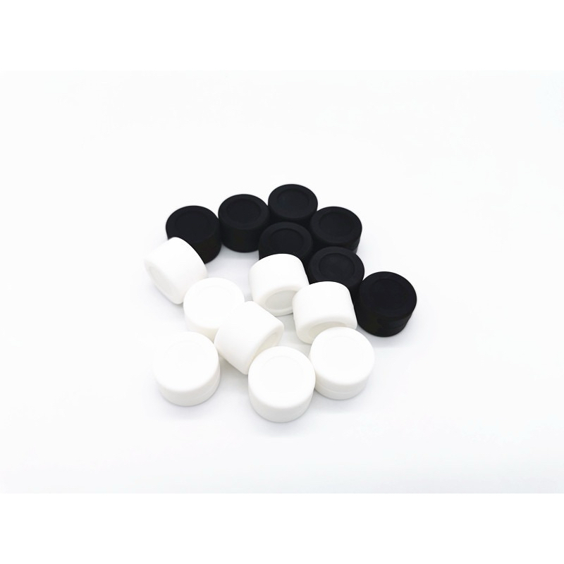 Wholesale Black/White Silicone container for wax , dab, shatter, reisin 5ml