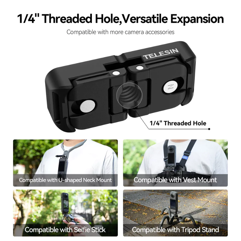 Telesin Insta360 X5 / X4 Air / X4 Dual mount adapter thumbnail 4