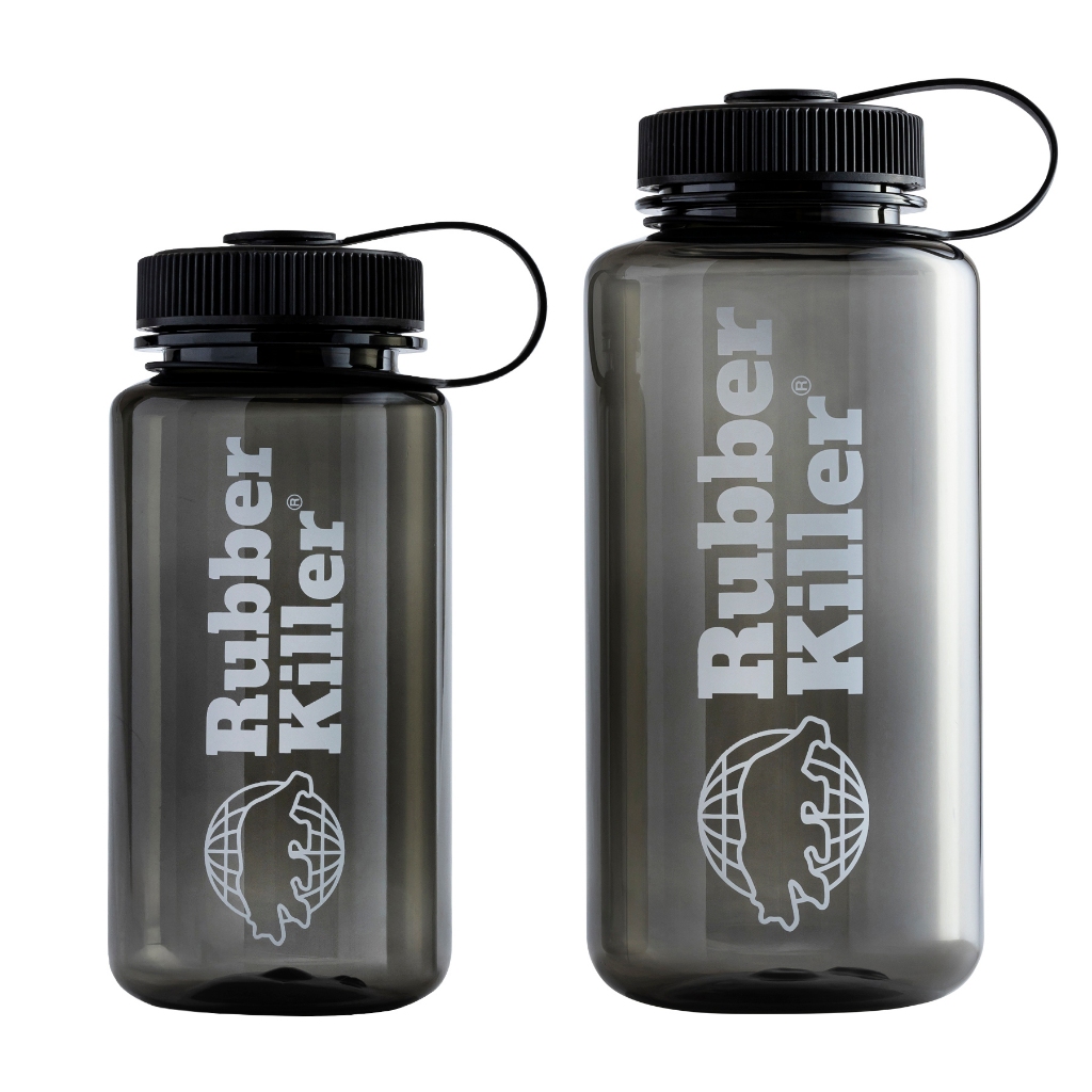 Rubber Killer - WHITE LOGO WIDE MOUNT WATER BOTTLE