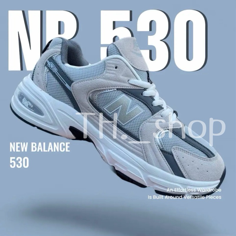 สีใหม่ พร้อมกล่อง รองเท้าผ้าใบผู้หญิง 530 Unisex N B 530 รองเท้าผู้ชาย