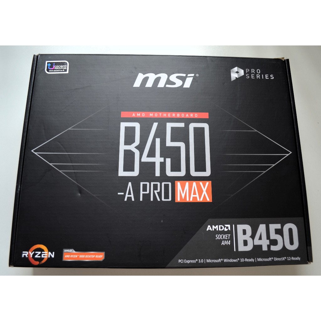 Mainboard Am4 MSI B450-a Pro Max (มือสอง)