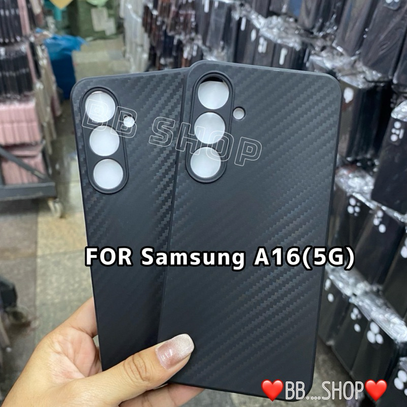 เคสTPUลายเคฟล่า รุ่น Samsung A16(5G)/A55(5G)/A35(5G) !!ตรงรุ่น!! เคสTPUบางเบา บิดงอได้ สีดำด้าน สินค้าพร้อมส่งในไทย