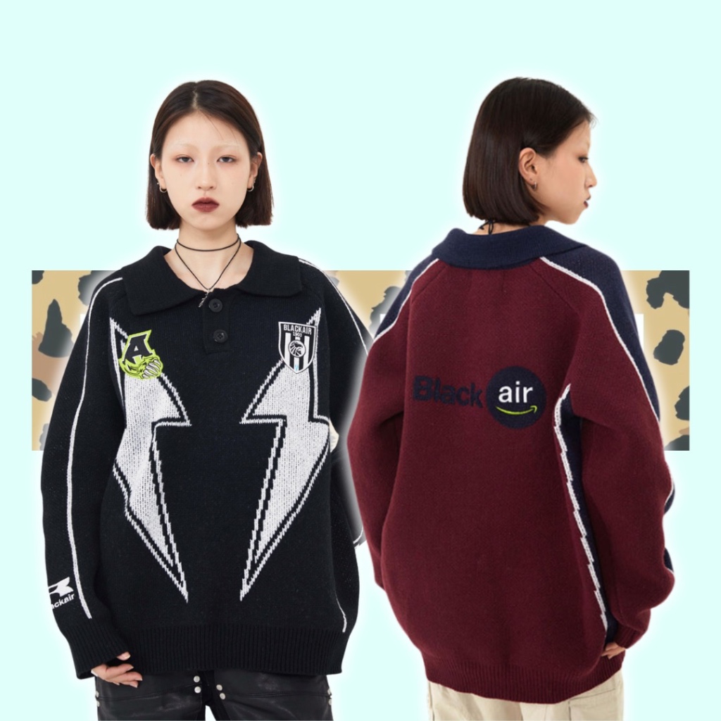 BLACK AIR : POLO THUNDER SWEATER