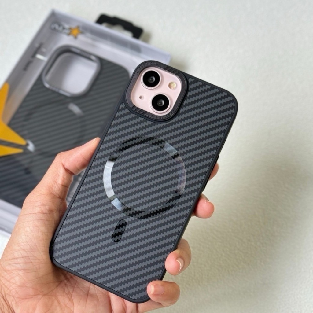 เคสโทรศัพท์ไอโฟน PC Silicone แม่เหล็กชาร์จไร้สาย ขอบกล้องยกสูง เหมาะสำหรับไอโฟน