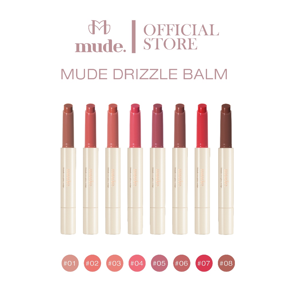 [SALE อ่านก่อนสั่ง] MUDE DRIZZLE LIP BALM 1.7 G. ( ลิปกลอส ลิปบำรุง)