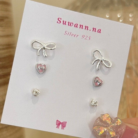 ต่างหูเงินแท้ Suwann.na เซตโบว์: สวย ปลอดภัย ไม่แพ้ เลือกอย่างไรให้คุ้มค่า