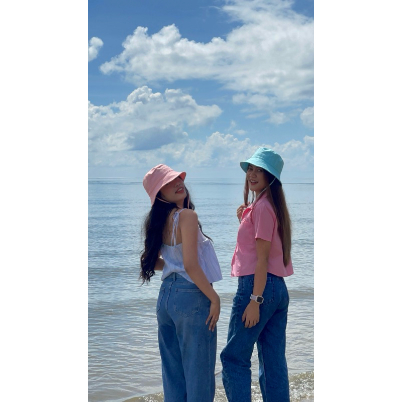 Bucket - หมวกบัคเก็ตมีสายคาดคาง ผ้าคัตตอน มีมากกว่า20สี - รูปที่ 6