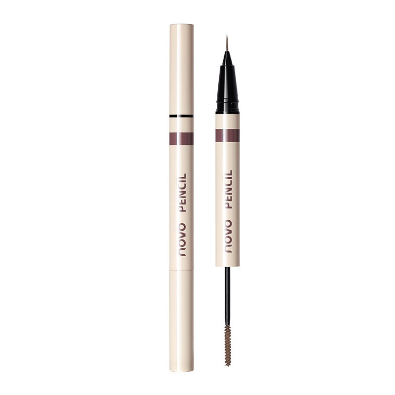 Novo Vivid Duo Eyebrow Pencil [No.6065] เขียนคิ้ว 2 หัว มาสคาร่าคิ้ว และปากแต่งเส้นคิ้ว เขียนคิ้วได้