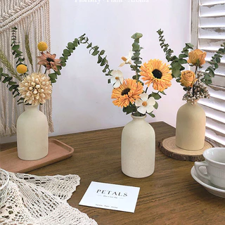 🌷ช่อดอกไม้แห้งในแจกันดอกไม้แห้งสําหรับตกแต่งห้องนั่งเล่นที่บ้านมินิมอลของขวัญเทศกาลคริสต์มาส