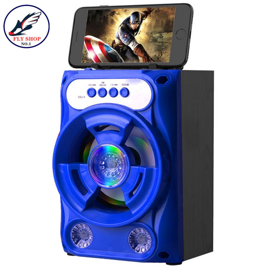 FLY SHOP-ลำโพงบลูทูธไร้สาย,ซับวูฟเฟอร์ (รองรับไมโครโฟน,บลูทูธ,USB,การ์ดTF,วิทยุ)