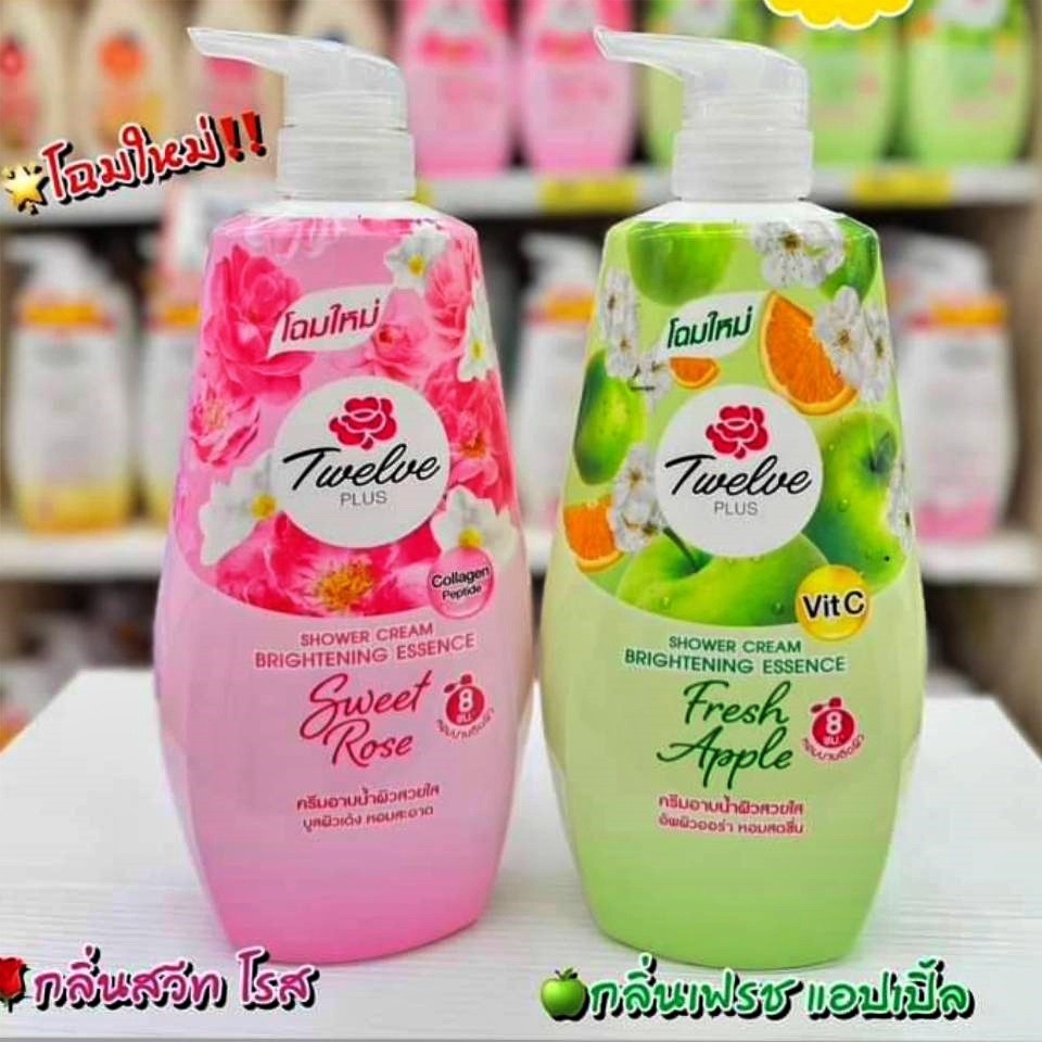 12 พลัส Twelve Plus ทเวลฟ์ พลัส ชาวเวอร์ ครีม อาบน้ำ (เลือกสูตร) 400 มล.