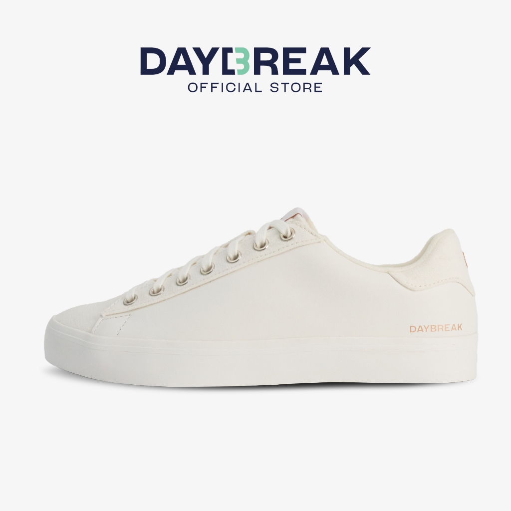 DAYBREAK Viride 602 สีขาว รองเท้าผ้าใบ หนังแท้ผสมผ้ากัญชง ลดกลิ่นอับ ผู้ชาย ผู้หญิง