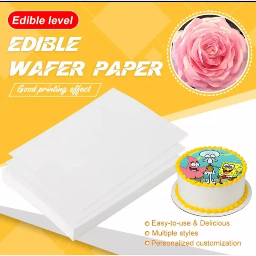 แผ่นเวเฟอร์เคลือบเงา สีสด ไม่พอง ทนชื้น สำหรับพิมพ์ตกแต่ง หนา0.65mm. Wafer Sheet Glossy!!!