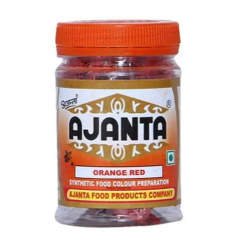 Ajanta Orange Red Food Colour 100g