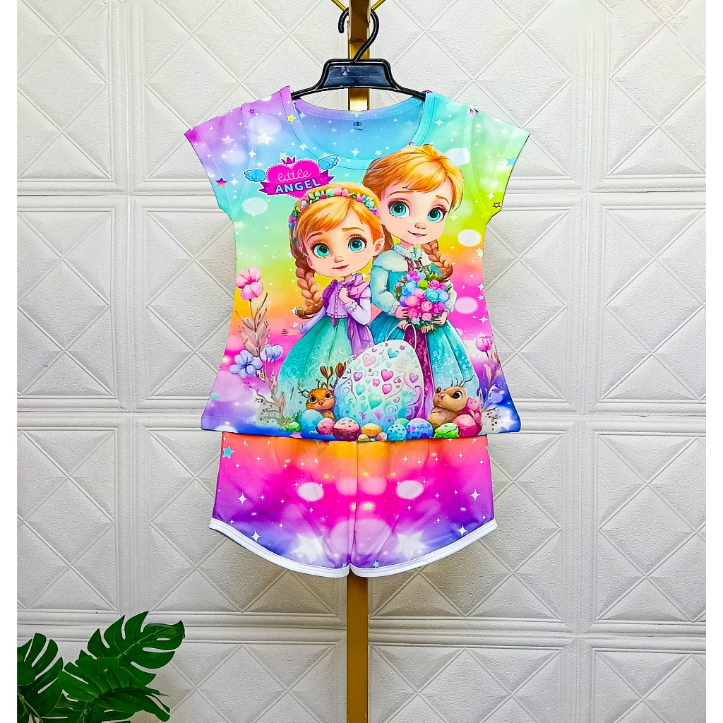 M01-20 รวมชุดกางเกงขาสั้น เด็กผู้หญิง พร้อมส่ง