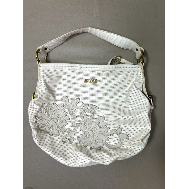 Just Cavalli white Leather handbag (used)