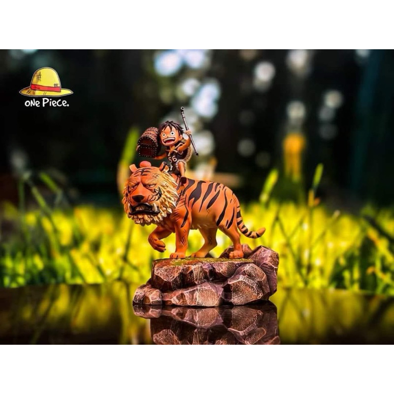 One Piece - Child Luffy on Tiger by Straw Hat Studio