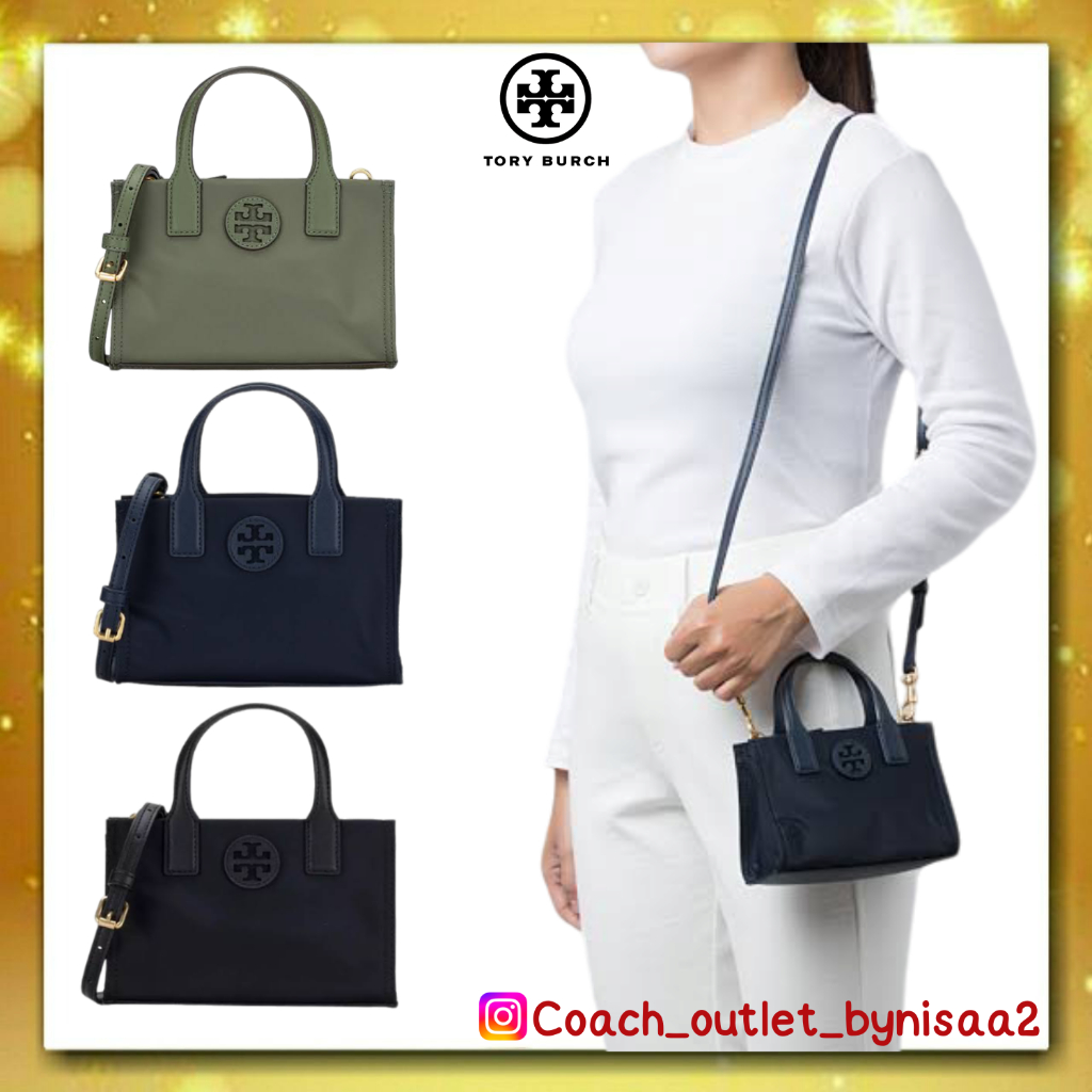 TORY BURCH ELLA NYLON MINI TOTE BAG