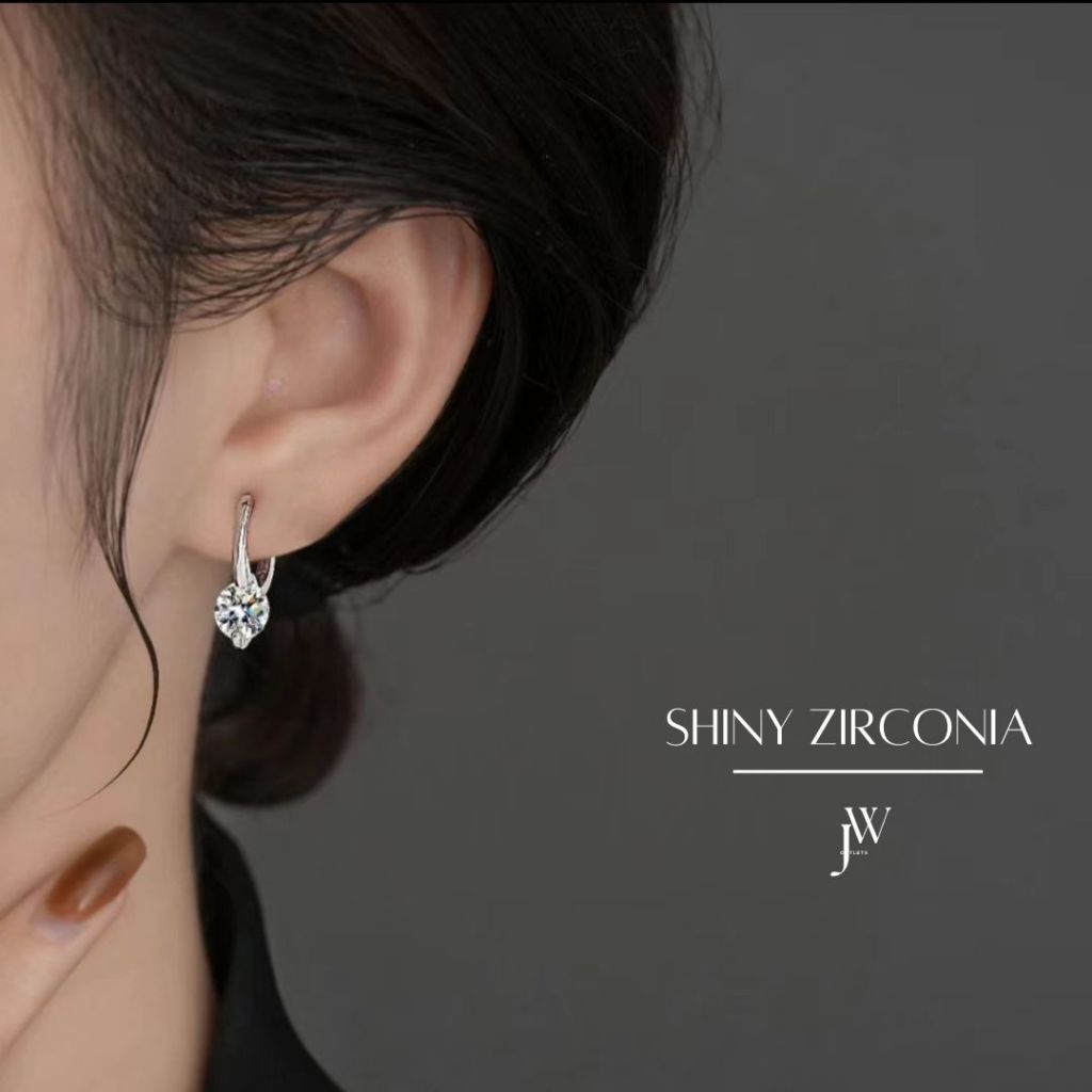 OUTLETS ล้างสต็อกจากโรงงานตรง ตุ้มหูเพชร Shiny Zircon ต่างหูสวยๆ สไตล์ใหม่ ต่างหูแฟชั่น ตุ้มหูเงิน