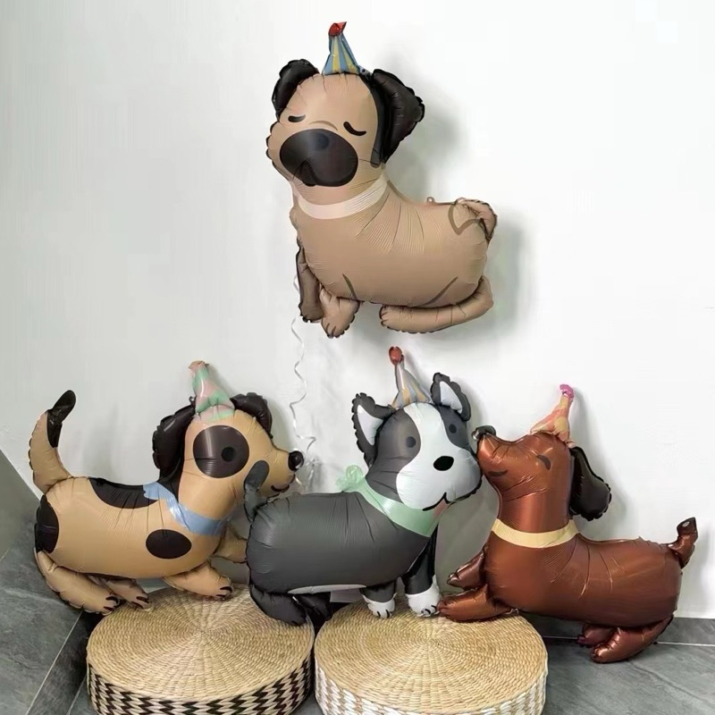 ลูกโป่งสุนัข หมา สินค้าพร้อมส่งในไทย(อัดก๊าสไม่ลอย)