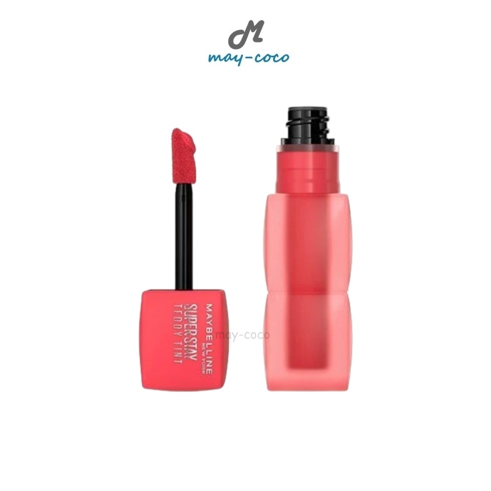 ถูก/แท้/มีไลฟ์ (มีสีใหม่) ลิป Maybelline Superstay Teddy Tint ทินท์เท็ดดี้หมี ลิปทิ้น เนื้อแมท นุ่ม ติดทน เบาสบาย