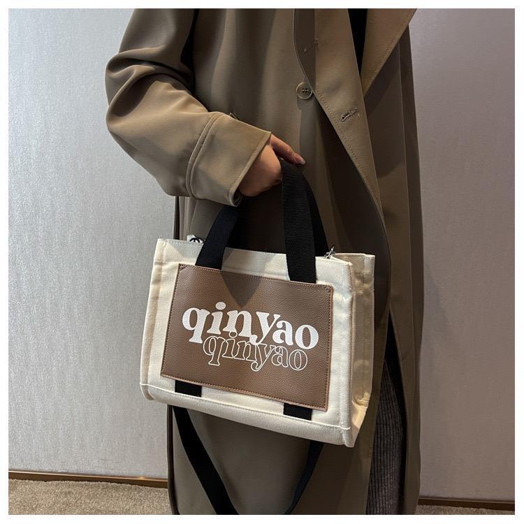 ฺB01 ใหม่！กระเป๋าผ้าแคนวาส กระเป๋าผ้าผ้าฝ้าย กระเป๋าผ้าแฟชั่น รุ่นqinyao แคนวาส
