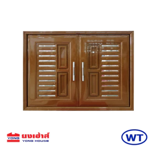 WT บานซิงค์คู่ UPVC รุ่น VC บานซิงค์ สีสัก สีน้ำตาล สีขาว ขนาด 87X66X10 CM. (2 ชิ้น/ 1 คำสั่งซื้อ)