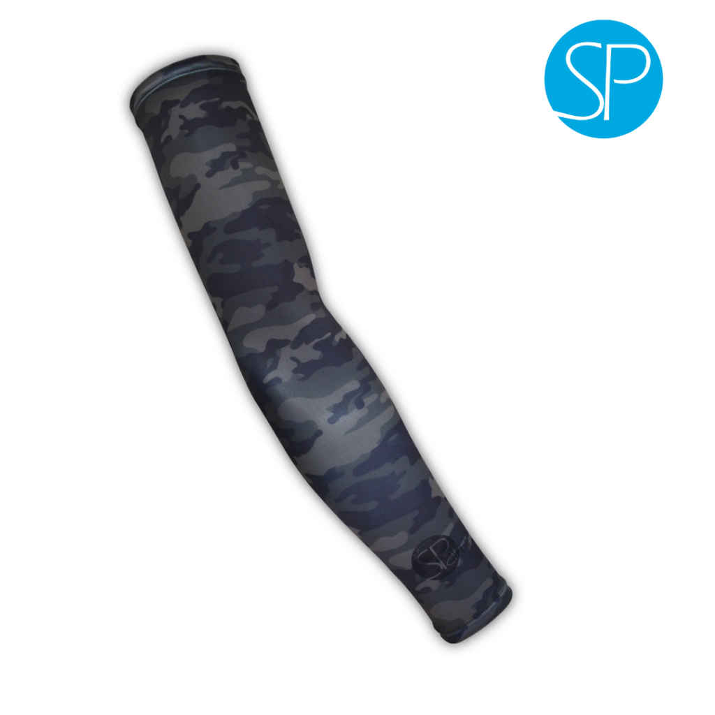 SParms ปลอกแขนกันแดด กันรังสี UV 99.8% - สีกากีลายพราง — صورة 2