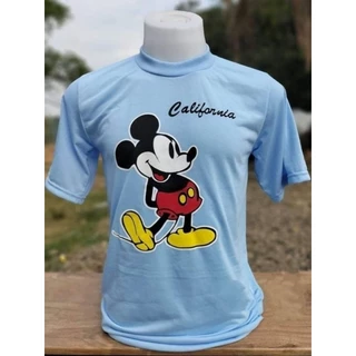 (พร้อมส่ง)เสื้อยืดผ้าบาง แนววินเทจวัยรุ่น สีพื้น สวมใส่ได้ทั้งชายและหญิง ลายมิกกี้เมาส์