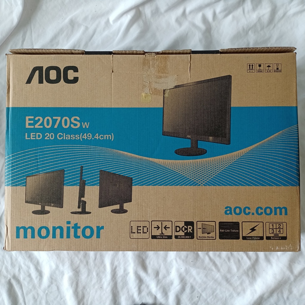 Monitor AOC E2070SWNE/67 - LED 20 Class (49,4 cm) จอมอนิเตอร์ จอคอมพิวเตอร์ หน้าจอคอมพิวเตอร์ จอค