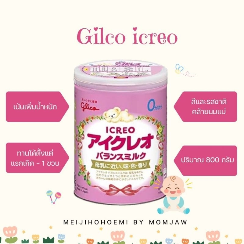 (พร้อมส่ง)Glico icreo สำหรับน้องแรกเกิด-1ปี Exp.2025