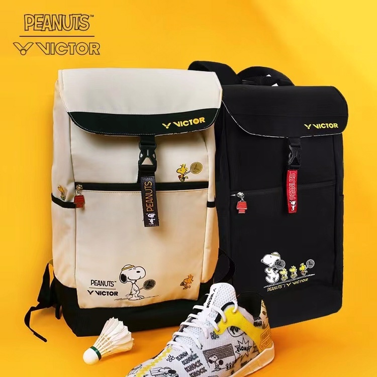 [ในสต็อก] Snoopy Union กระเป๋าสะพายไหล่คู่ VICTOR แบดมินตันกระเป๋า