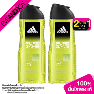 ADIDAS - Pure Game Shower Gel Male (400 ml.) ผลิตภัณฑ์อาบน้ำและดูแลผิวกายสำหรับผู้ชาย