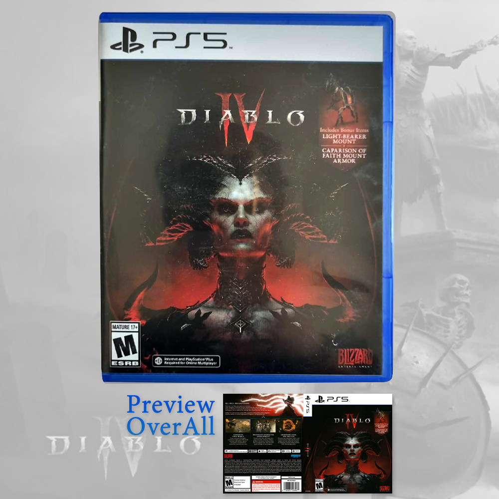 DIABLO IV กล่องเกมส์PS5 กล่องเปล่า เกมส์ DIABLO 4