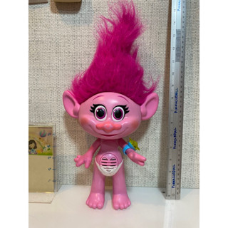 ตุ๊กตา Trolls poppy ของแท้ ตำหนิเยอะตามภาพ เสียง ไฟปกติ ไม่มีชุด