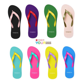 D.I.Y. รองเท้าแตะหูหนีบหลากสี CHO-I-CE 🎨ออกแบบเองได้ พื้น หู…