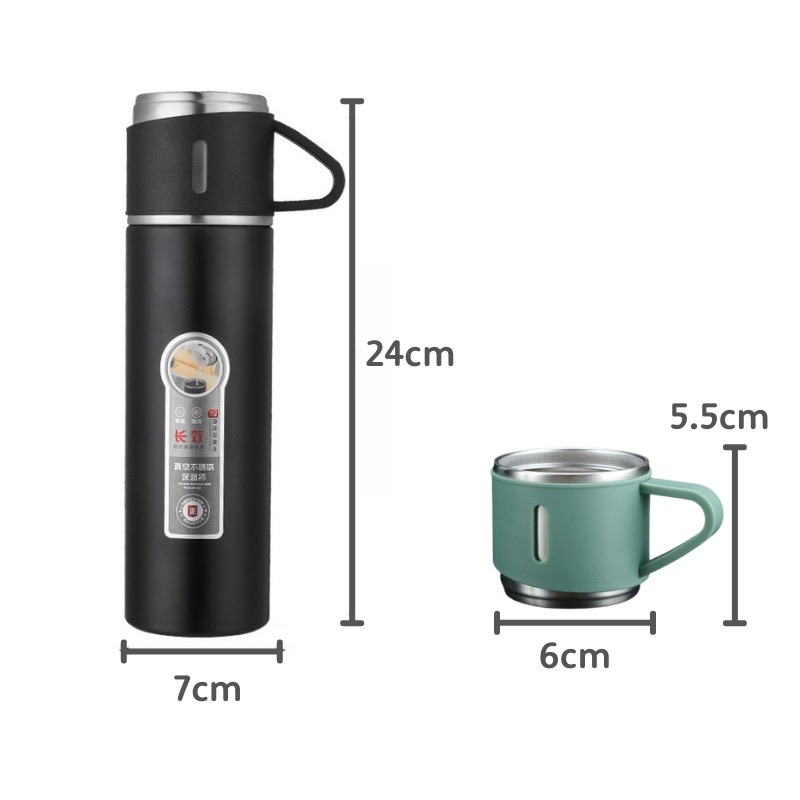 ชุดเซทแก้วน้ำ-กระบอกน้ำ 500 ml. กระบอกน้ำเก็บอุณหภูมิ กระบอกน้ำสแตนเลส แก้วน้ำกระบอกน้ำสแตนเลส ชุดกิ๊ฟเซ็ท ชุดเซ็ทของขวั - รูปที่ 4