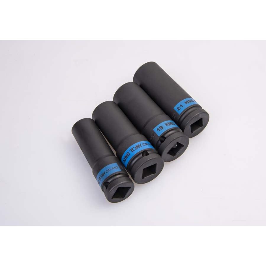 KING TONY  ลูกบ๊อกลม ยาว รู 1/2” 6 เหลี่ยม ยาว ขนาด 8 – 46 มิล No.4435M (Metric Deep Impact Socket) ราคา ถูกที่สุด ดีลบีเคเค แกลเลอรีภาพที่ 5