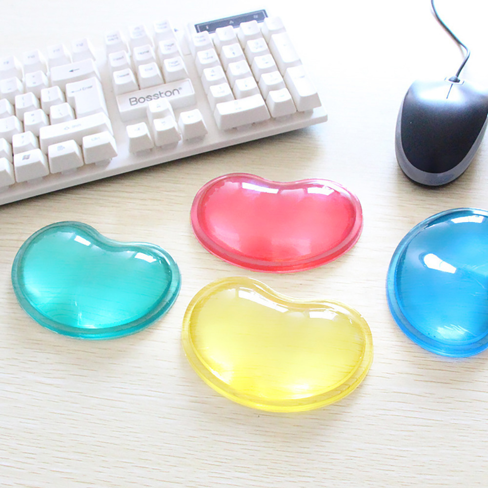 แผ่นรองเมาส์ ที่รองเมาส์ข้อมือ แบบซิลิโคน Mouse Pad with Gel Wrist เจลรองข้อมือ นิ่มสบายข้อมือ กันลื่น สำหรับพีซี คอมพิว