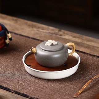 Famous Yixing Zisha teapots, original ore blue gray section, handmade teapot, high-grade Taihu stone ball 200ml